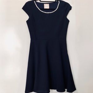 ModCloth Alythea Navy Pearl Dress - Size S